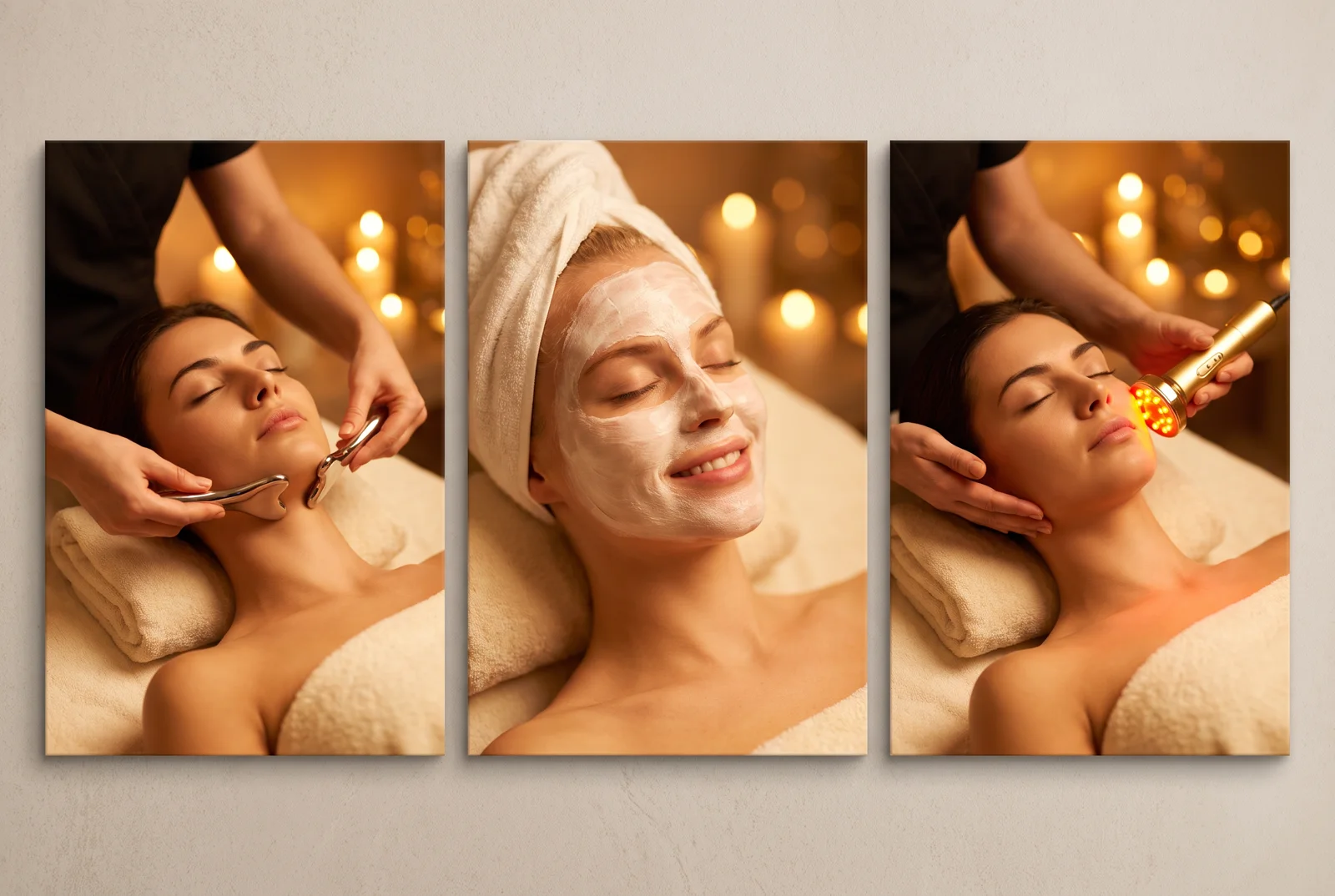 The Luxury La Mer facial ritual — sculpting, hydrating mask and warm light therapy