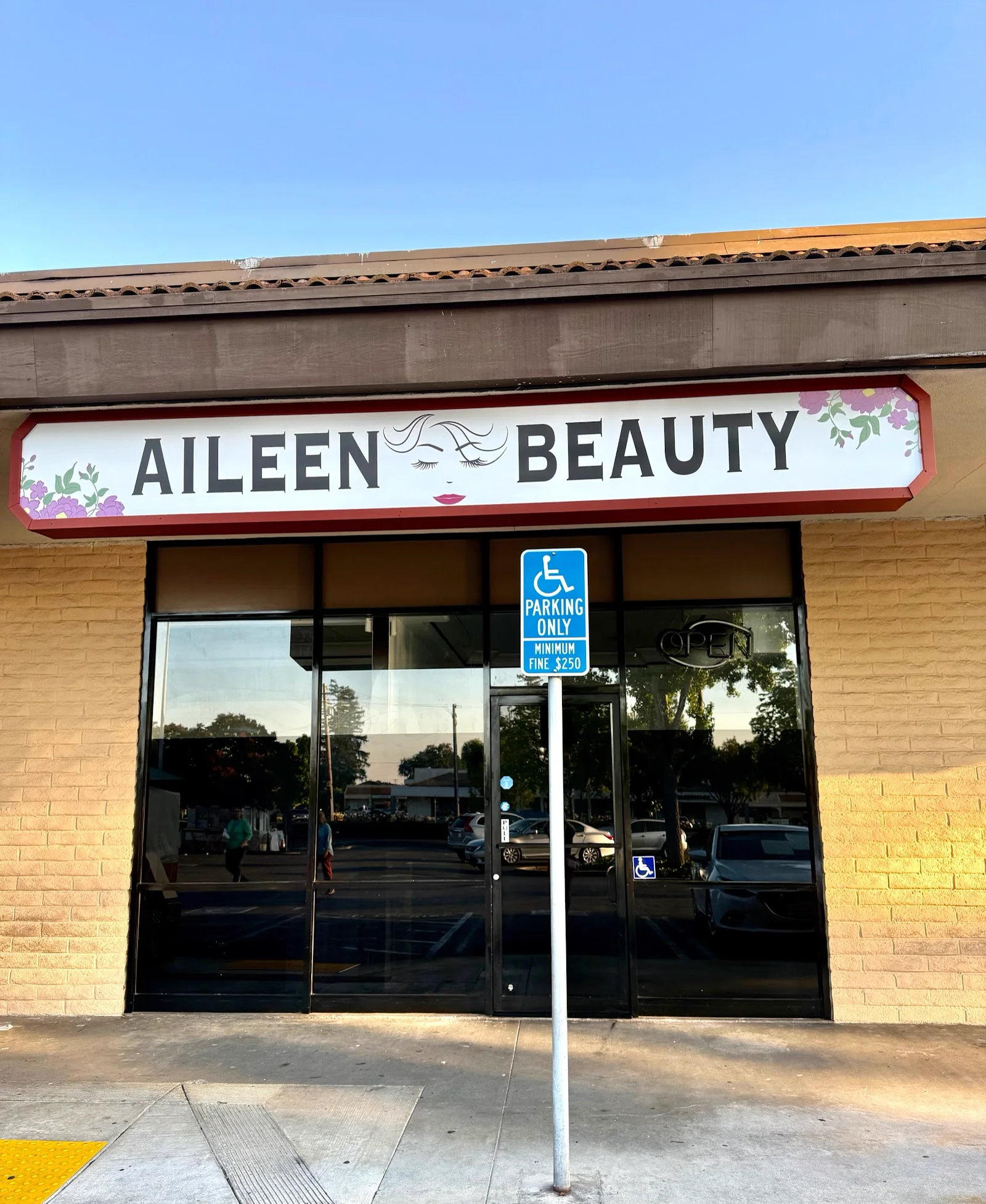 The Aileen Beauty storefront at 816 West Hamilton Avenue, Campbell, California
